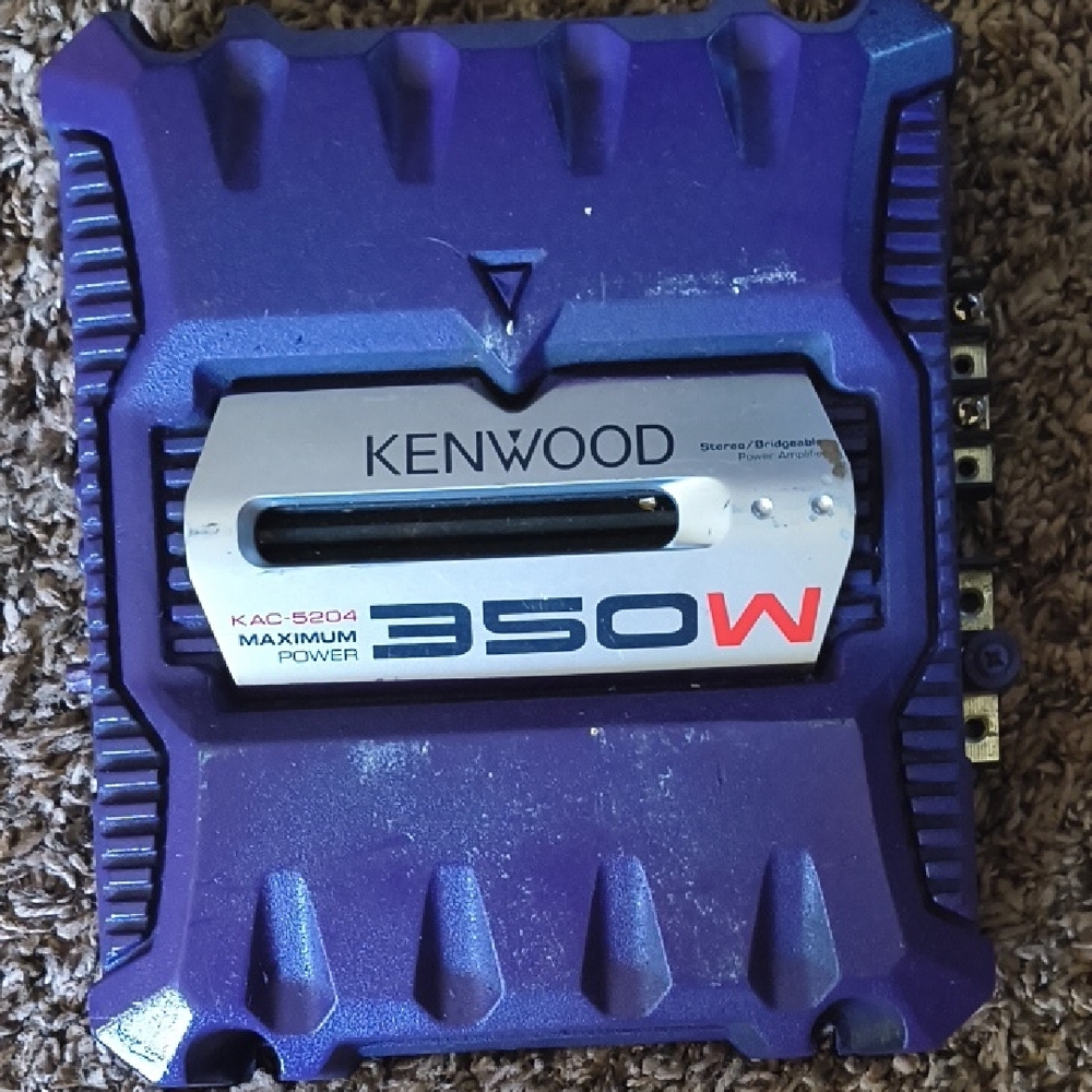 Kenwood 350W Amplifier in Purple and Silver